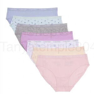 Calvin Klein Girls’ Bikini Underwear, 7-pack Medium